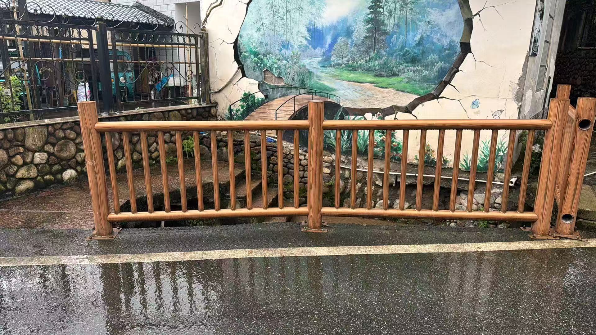 2026年河北河道池塘仿木纹栏杆 本地实体厂家可定制